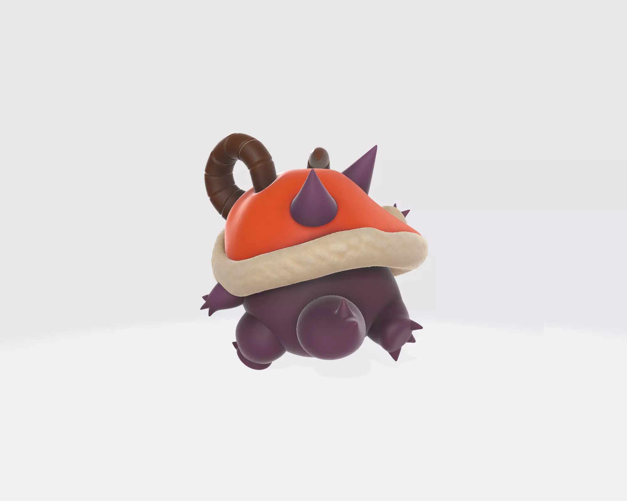 Christmas Gengar Demon Monster Festive Holiday Ghost Creature  3D print model_7