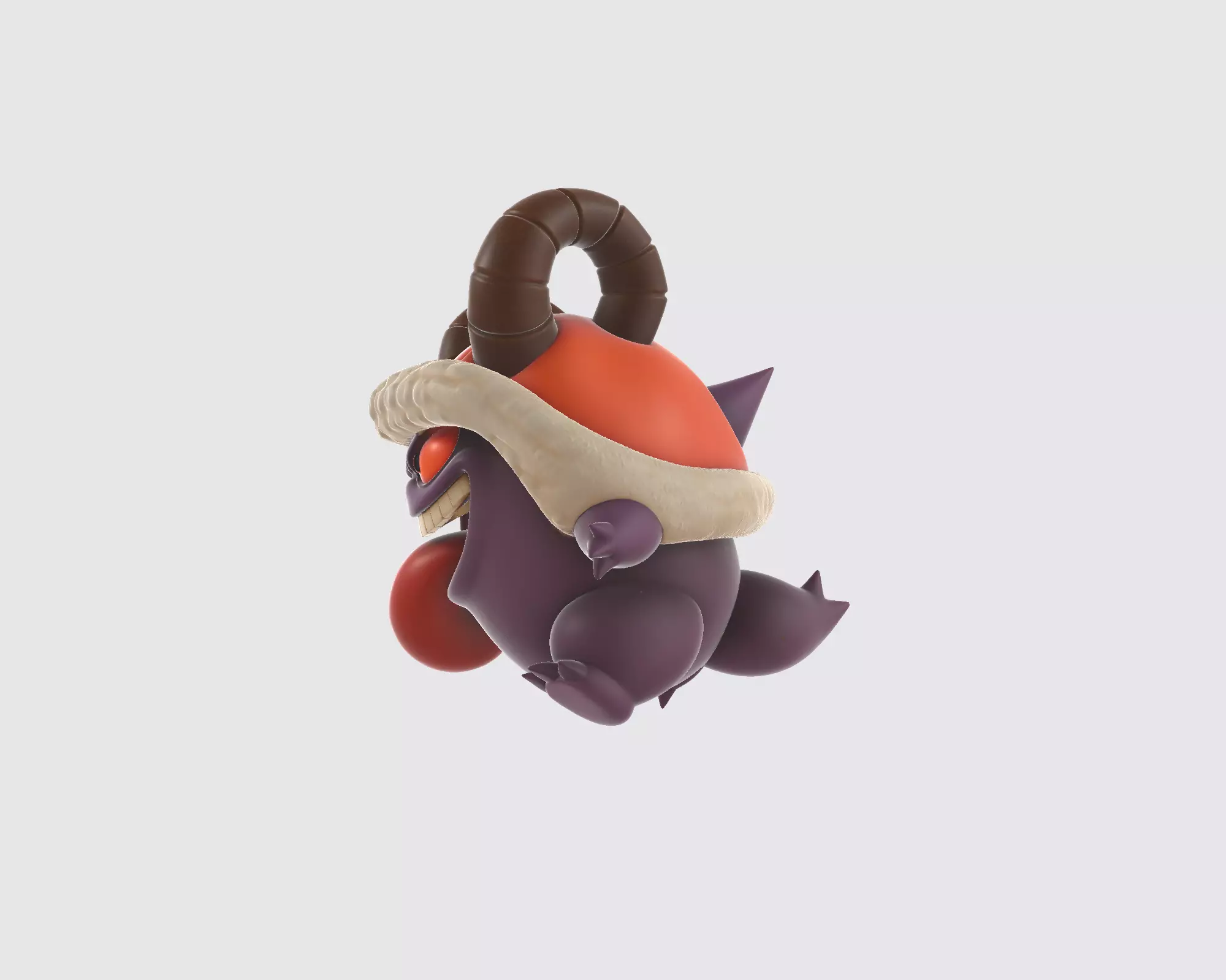 Christmas Gengar Demon Monster Festive Holiday Ghost Creature  3D print model_6