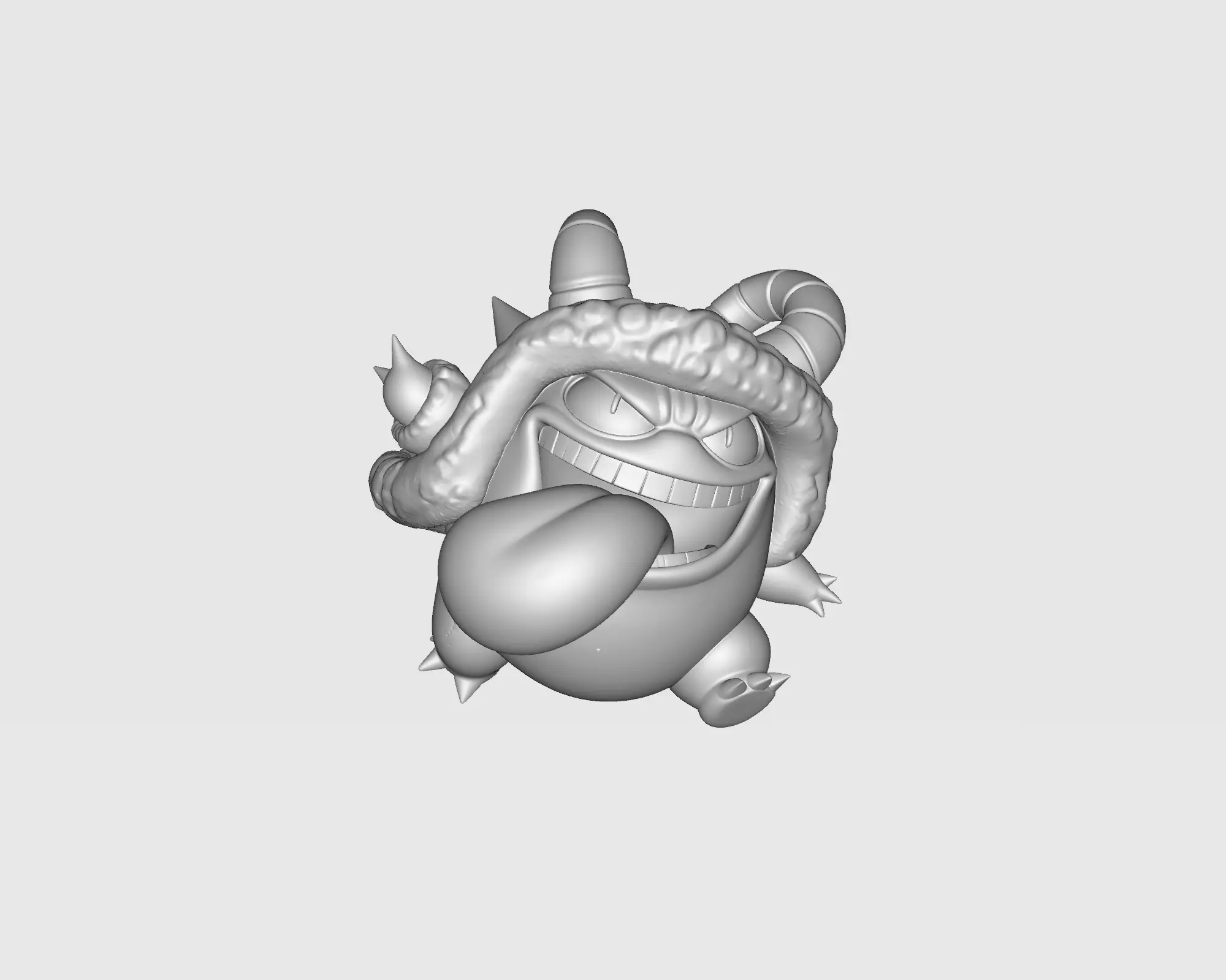 Christmas Gengar Demon Monster Festive Holiday Ghost Creature  3D print model_1