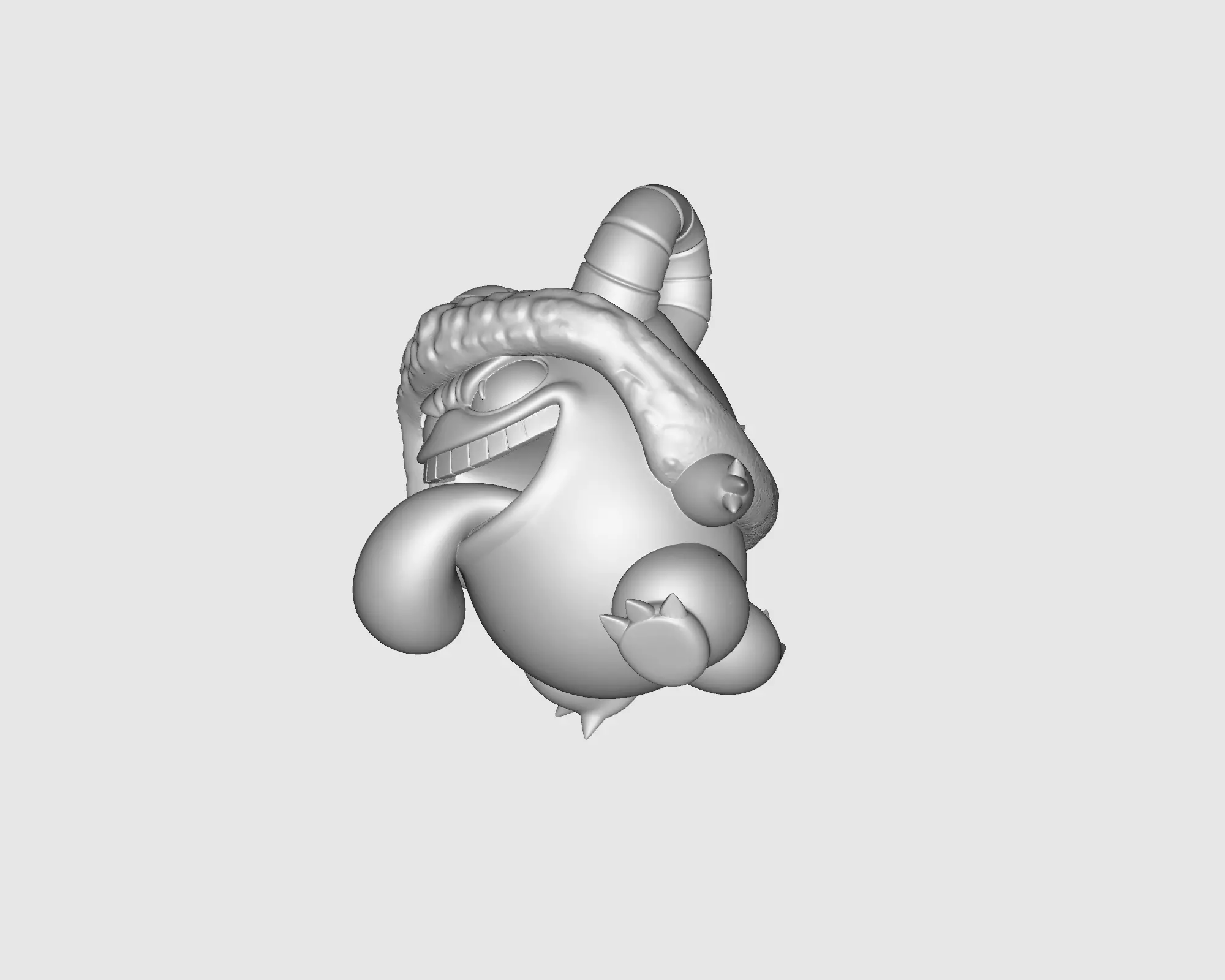 Christmas Gengar Demon Monster Festive Holiday Ghost Creature  3D print model_2