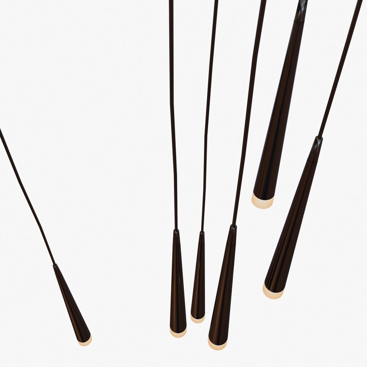 Azzardo stylo black ceiling light 3D model_2