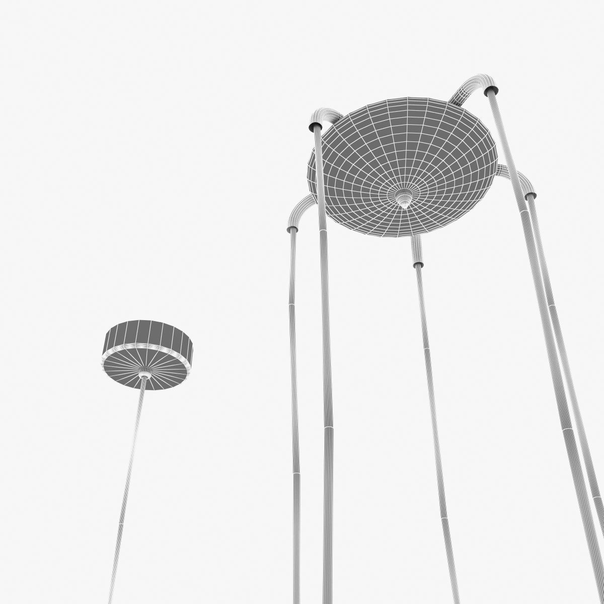 Azzardo stylo black ceiling light 3D model_7