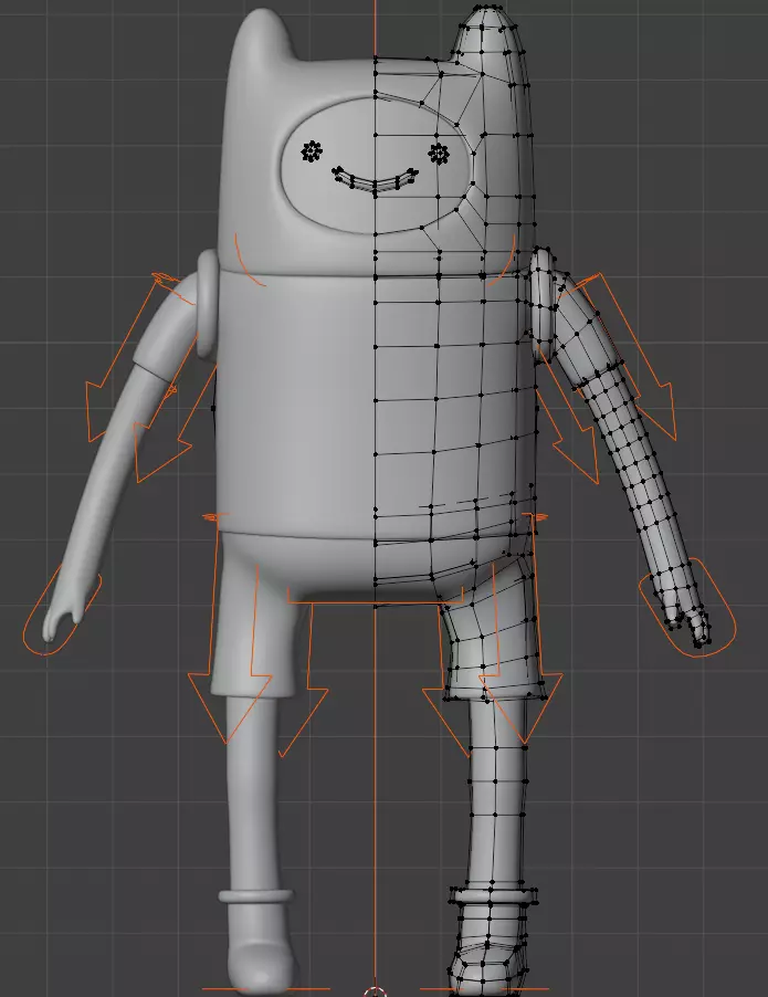 Finn the Human Adventure Time Free low-poly 3D model_1