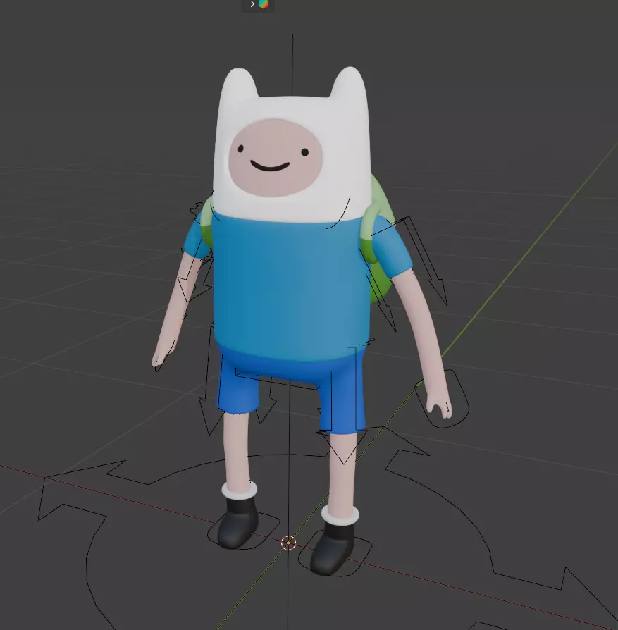 Finn the Human Adventure Time Free low-poly 3D model_4