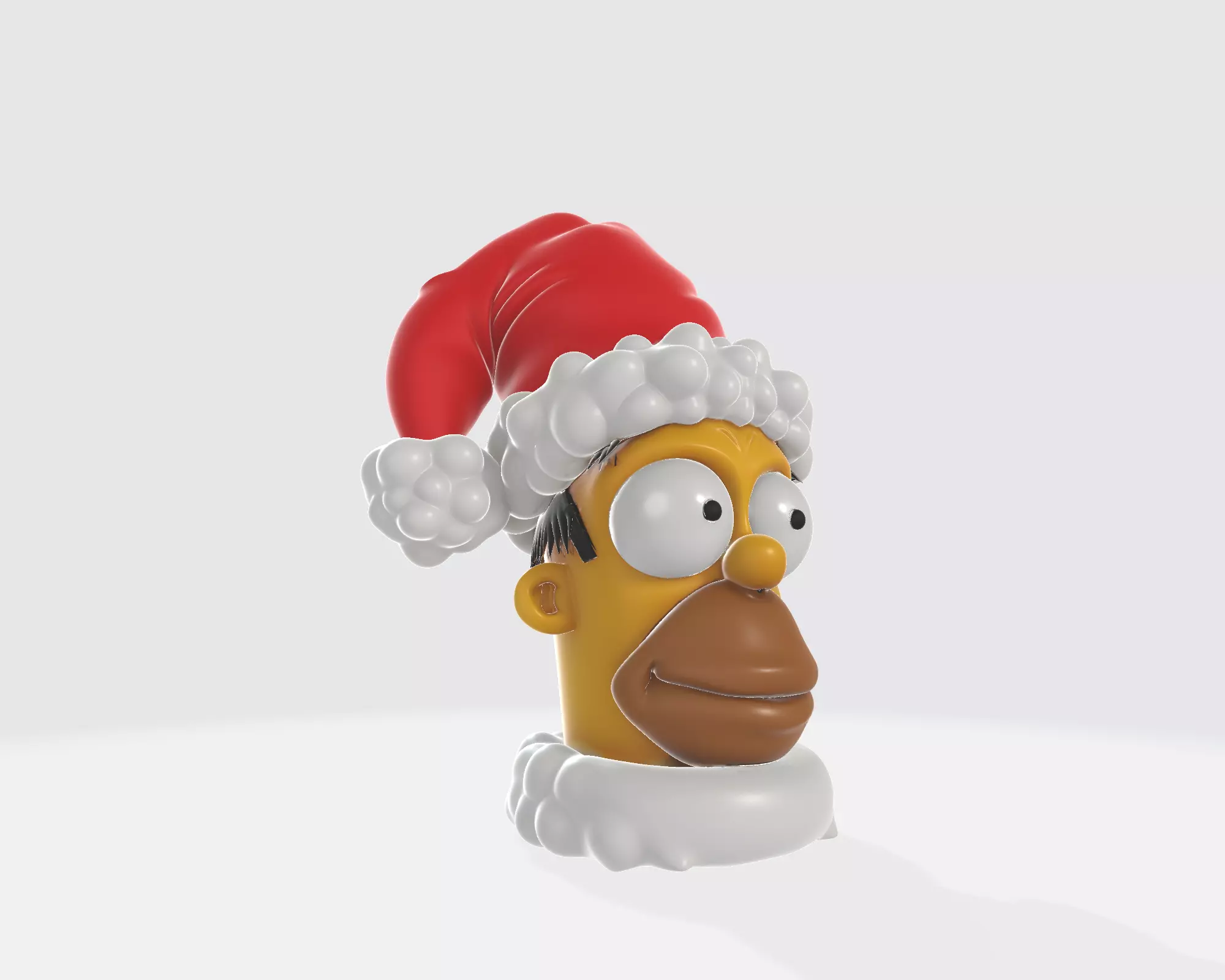 Christmas Cartoon Character Bust Funny Holiday Decoration 3D print model_7