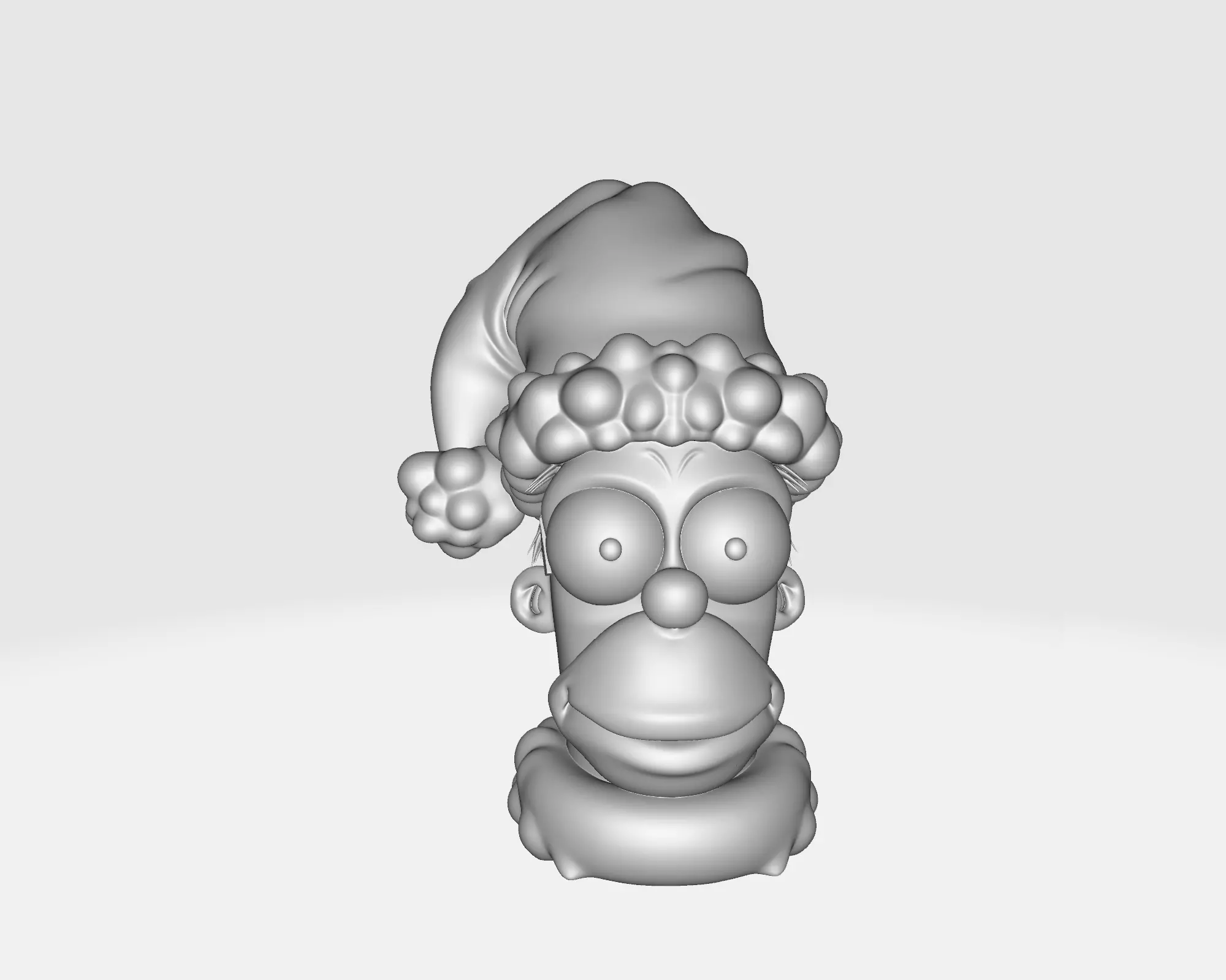 Christmas Cartoon Character Bust Funny Holiday Decoration 3D print model_1