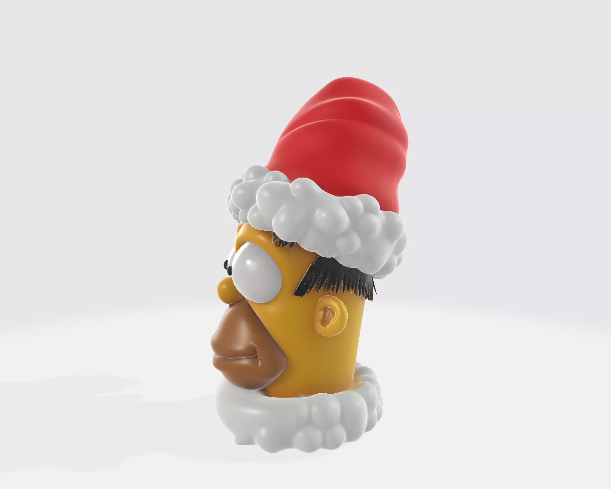 Christmas Cartoon Character Bust Funny Holiday Decoration 3D print model_5