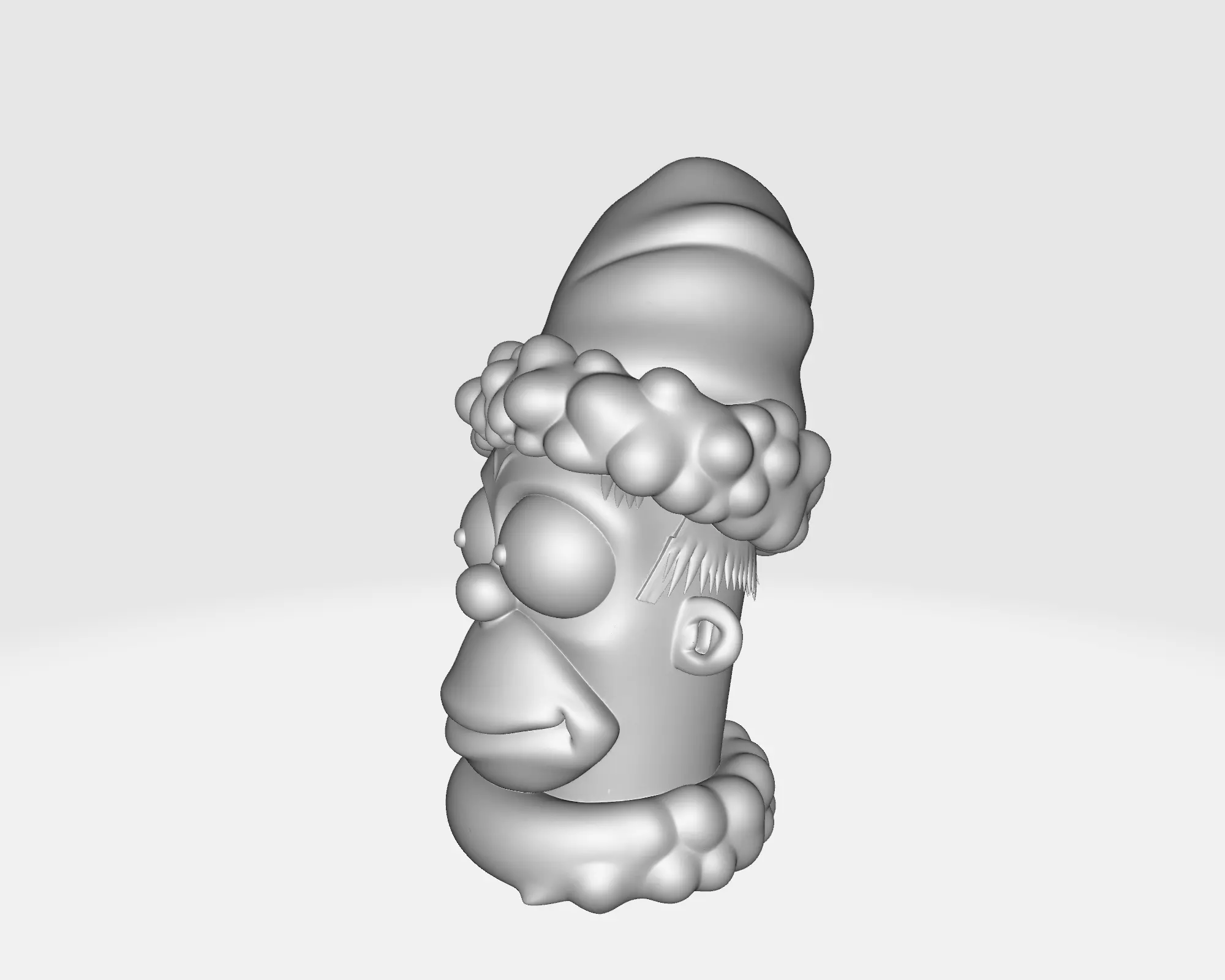 Christmas Cartoon Character Bust Funny Holiday Decoration 3D print model_3