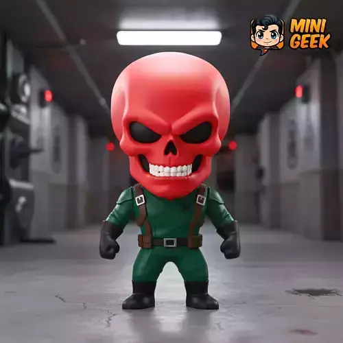 Mini Geek - Red Skull Chibi