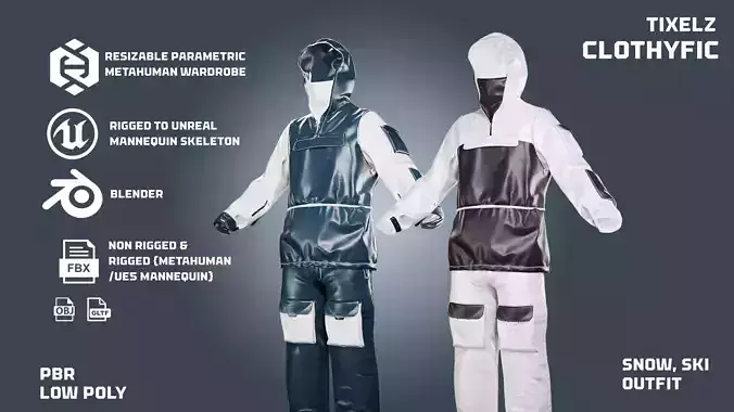 Ski Snowboard - clothyfic full outfits