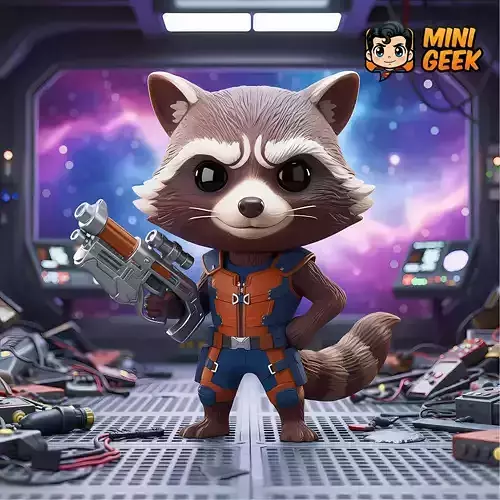 Mini Geek - Rocket Raccoon Chibi