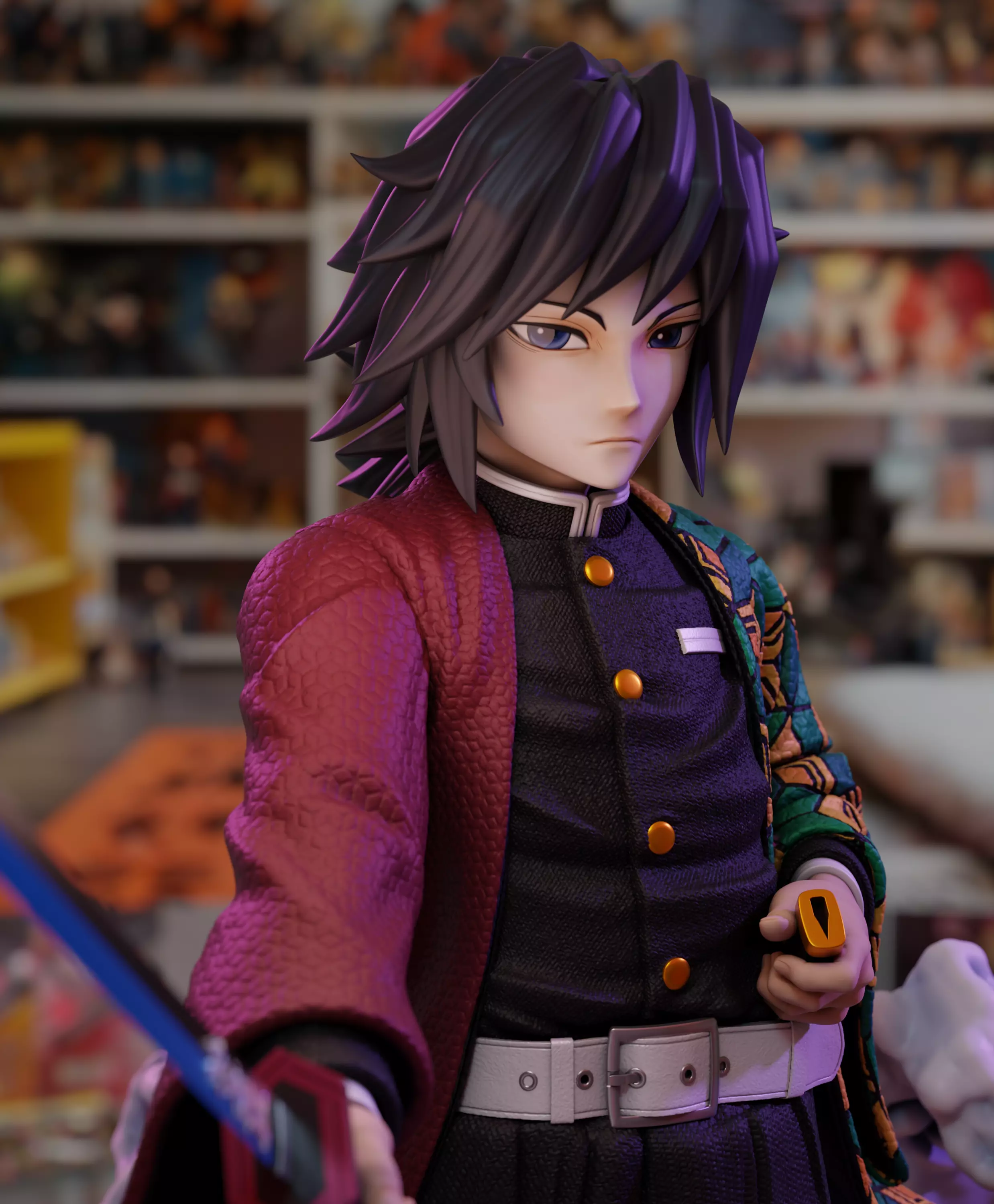 Giyu Tomioka from Demon Slayer 3D print model_1