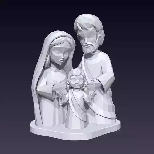 Nativity Scene  Mary Joseph and Jesus Full Figure