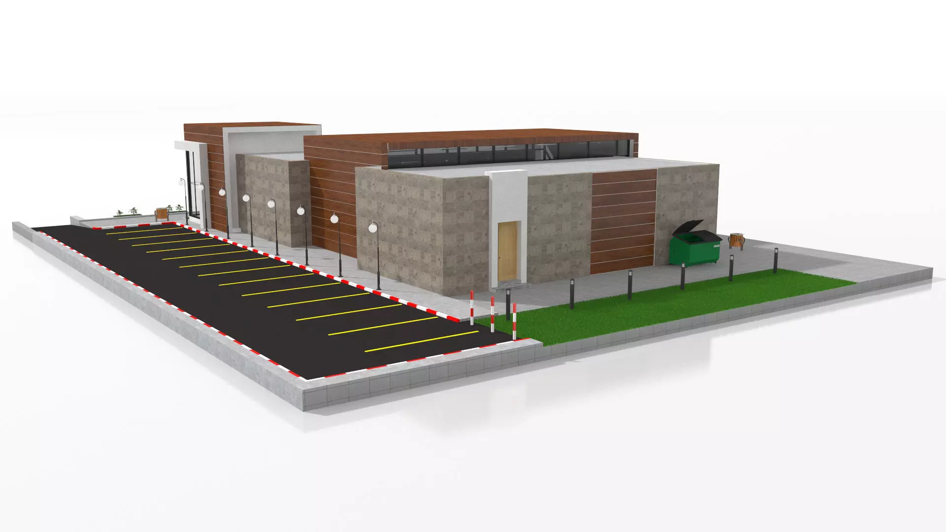 Supermarket Retail Store 3D model_3