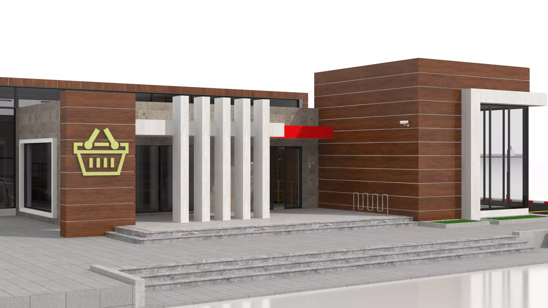 Supermarket Retail Store 3D model_11