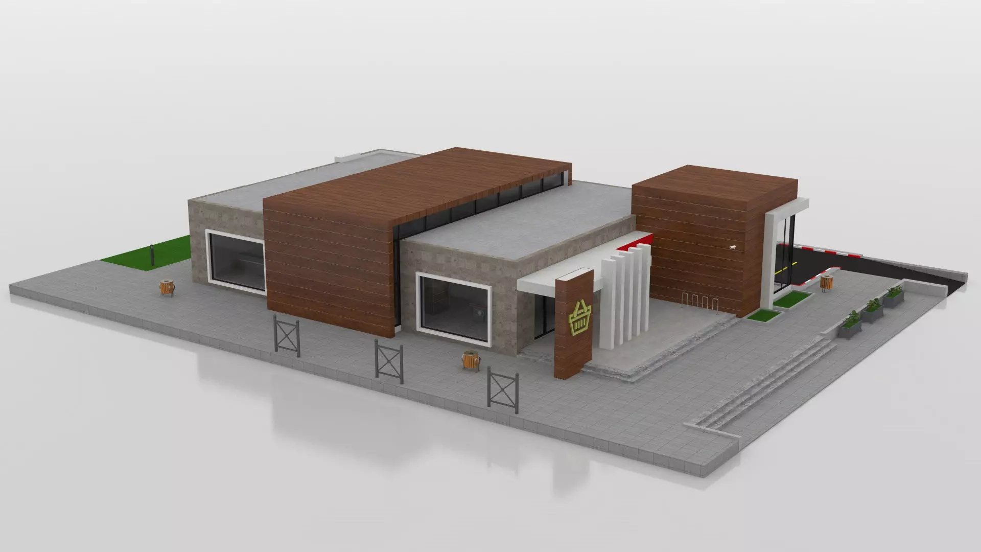 Supermarket Retail Store 3D model_14