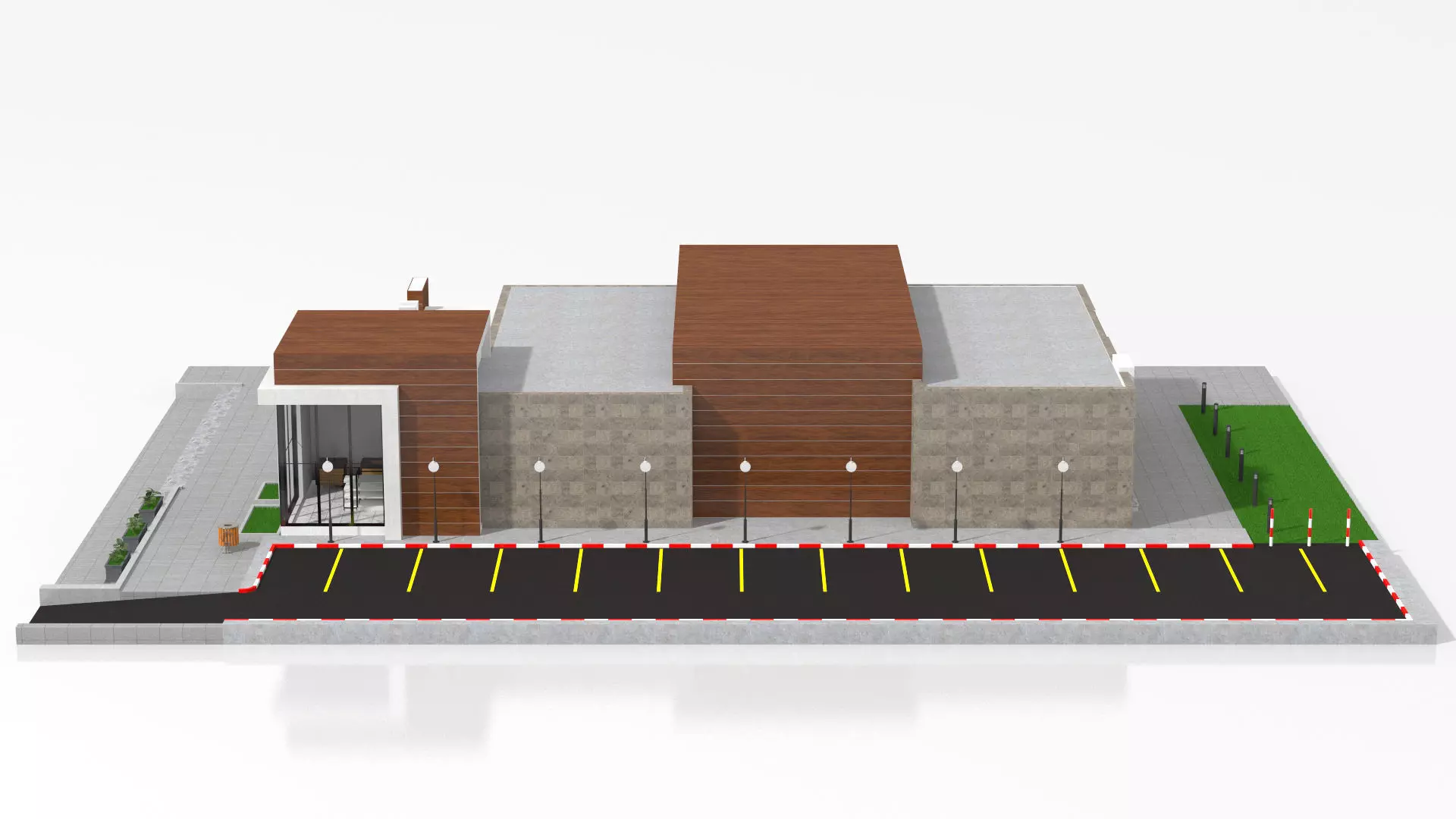 Supermarket Retail Store 3D model_4
