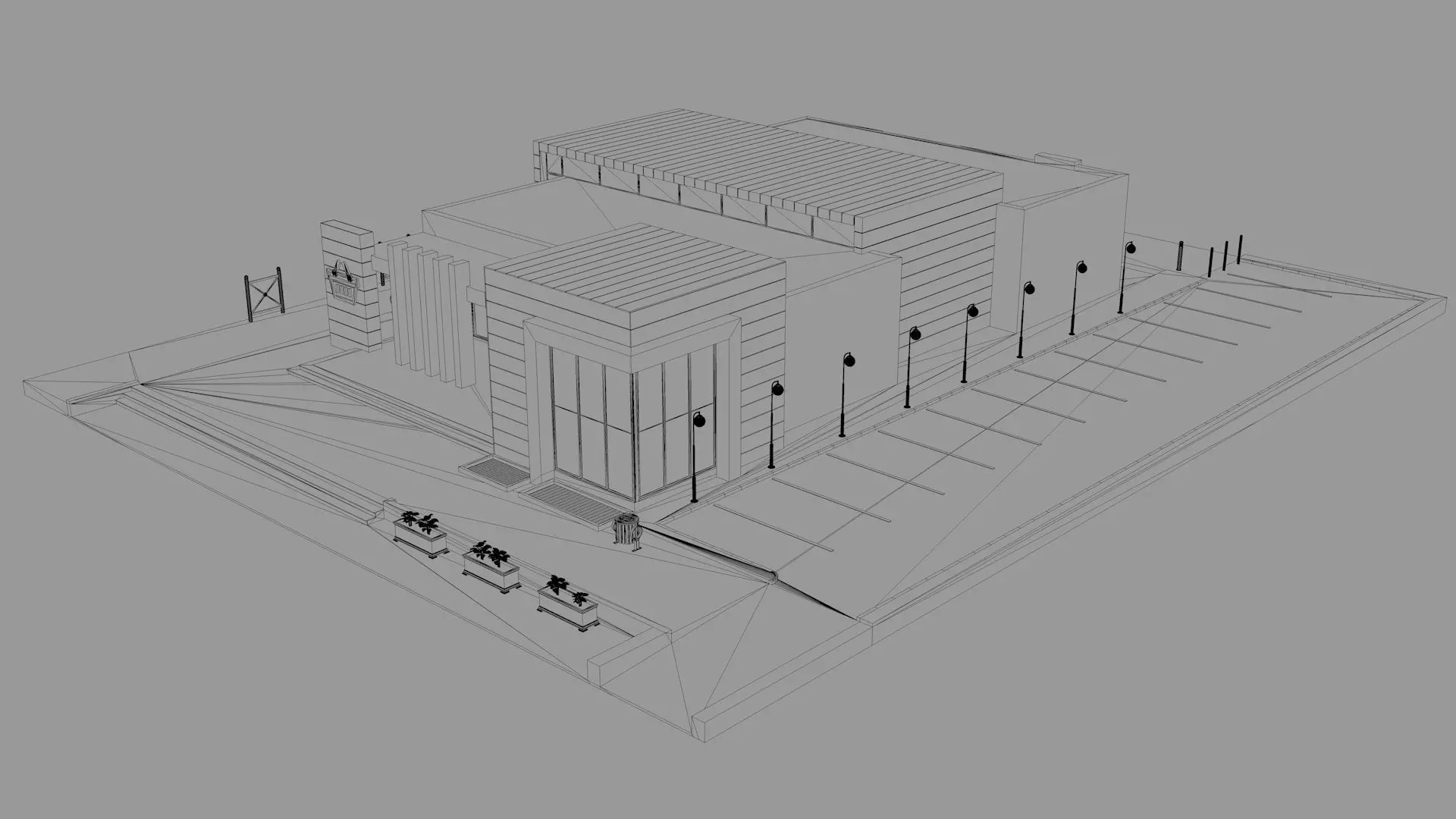 Supermarket Retail Store 3D model_21