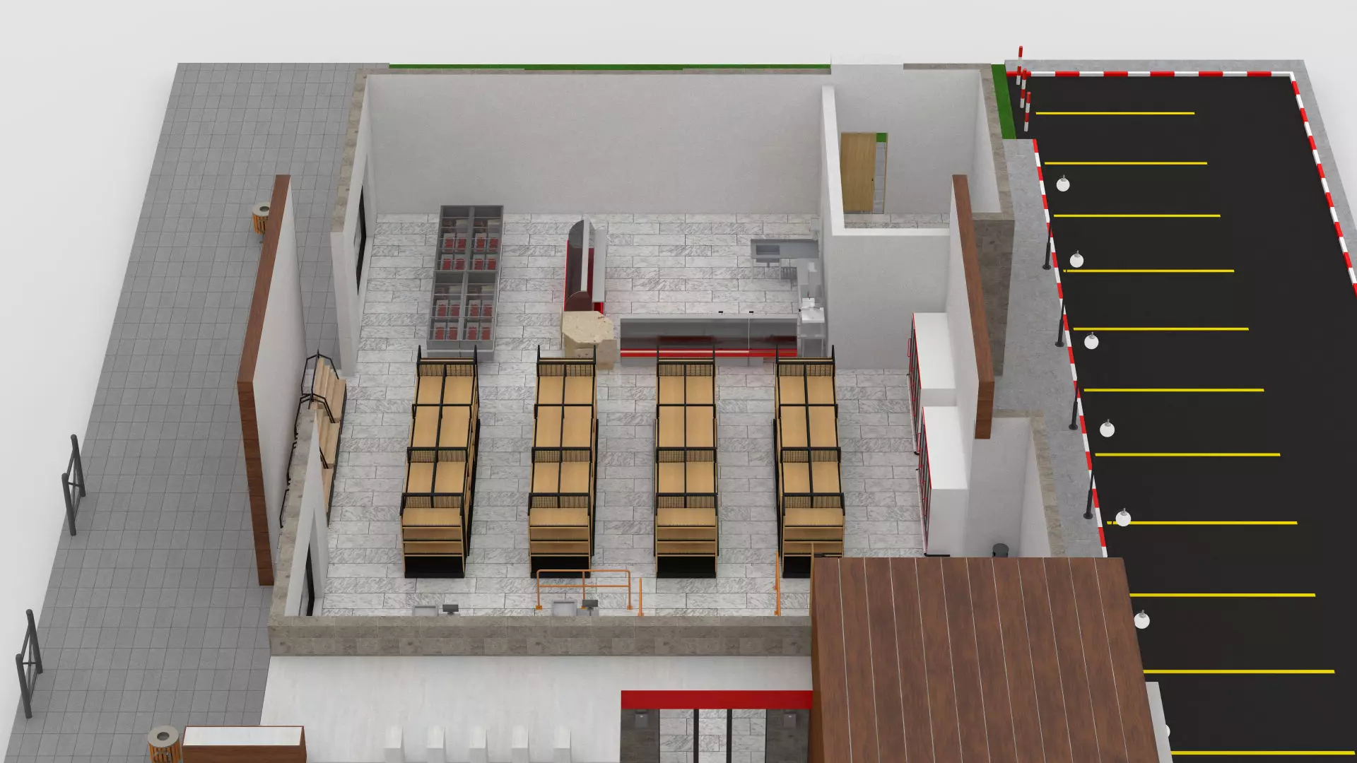 Supermarket Retail Store 3D model_20