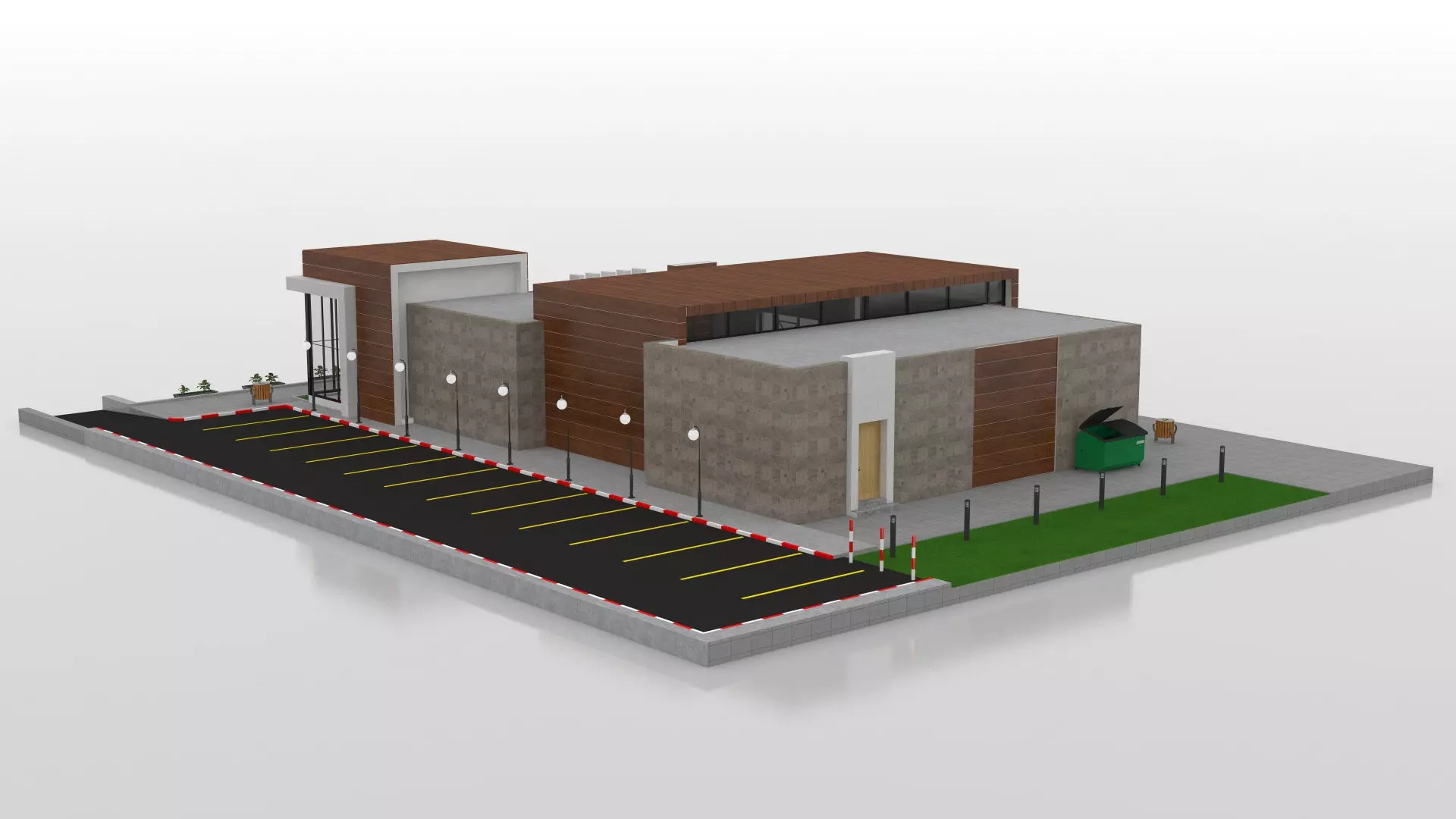 Supermarket Retail Store 3D model_16