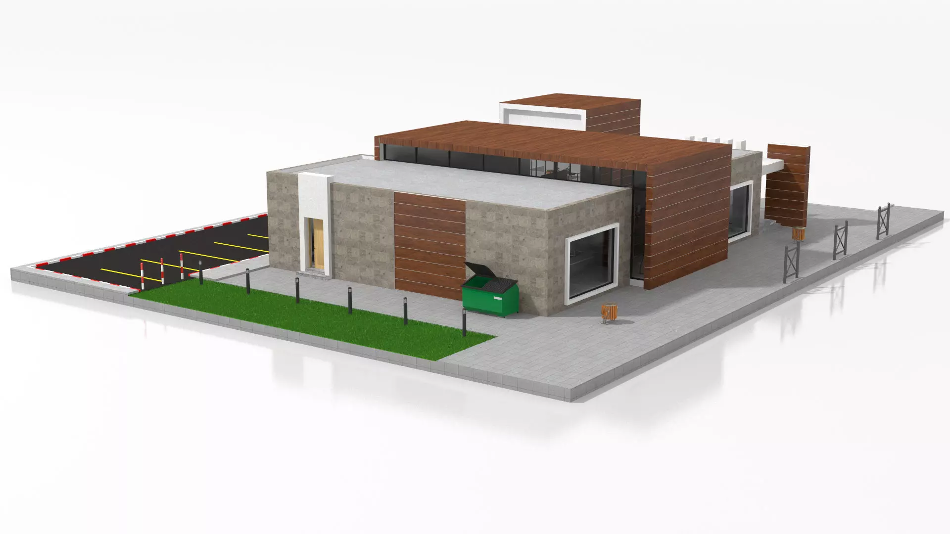 Supermarket Retail Store 3D model_6