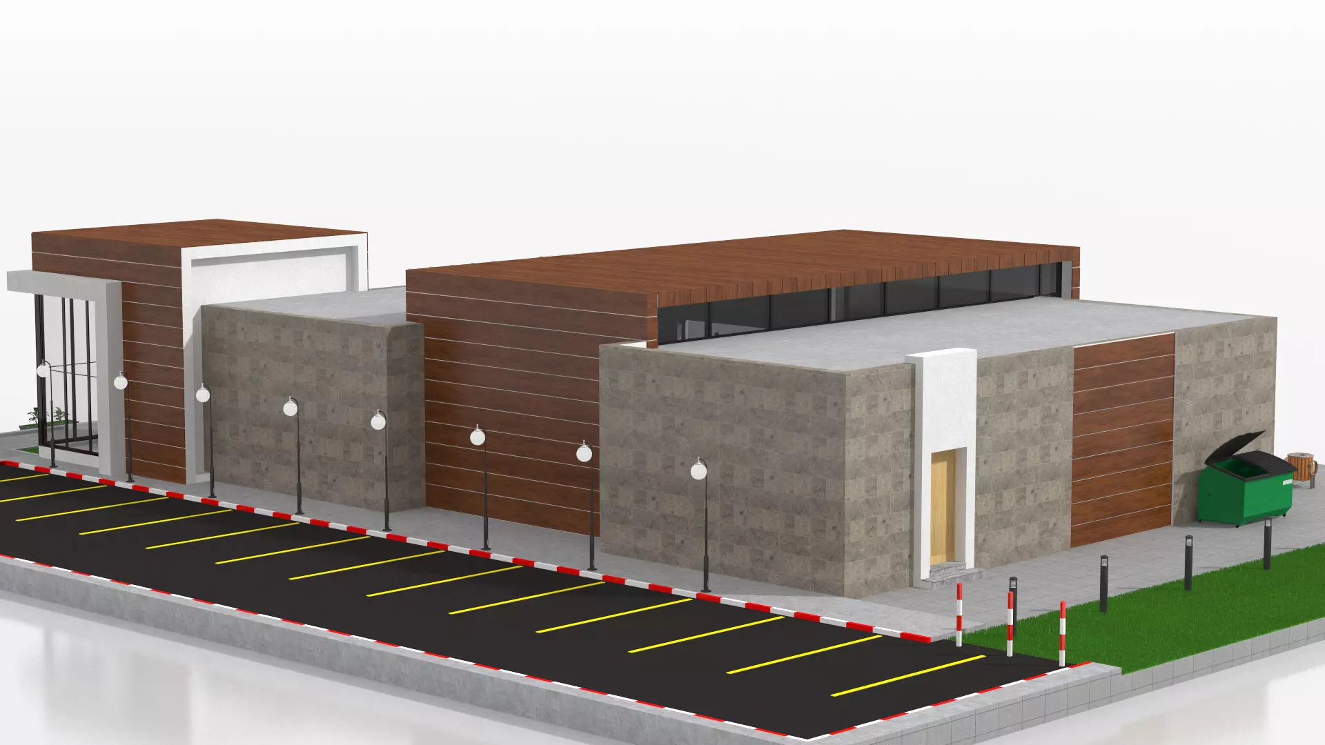 Supermarket Retail Store 3D model_8