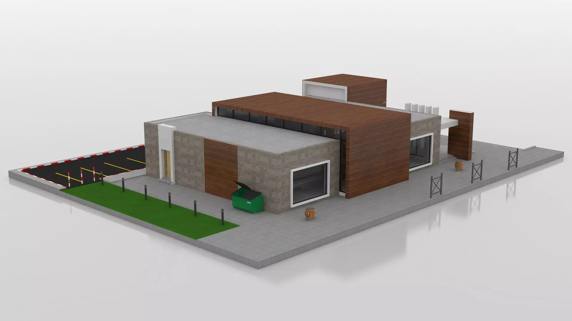 Supermarket Retail Store 3D model_15