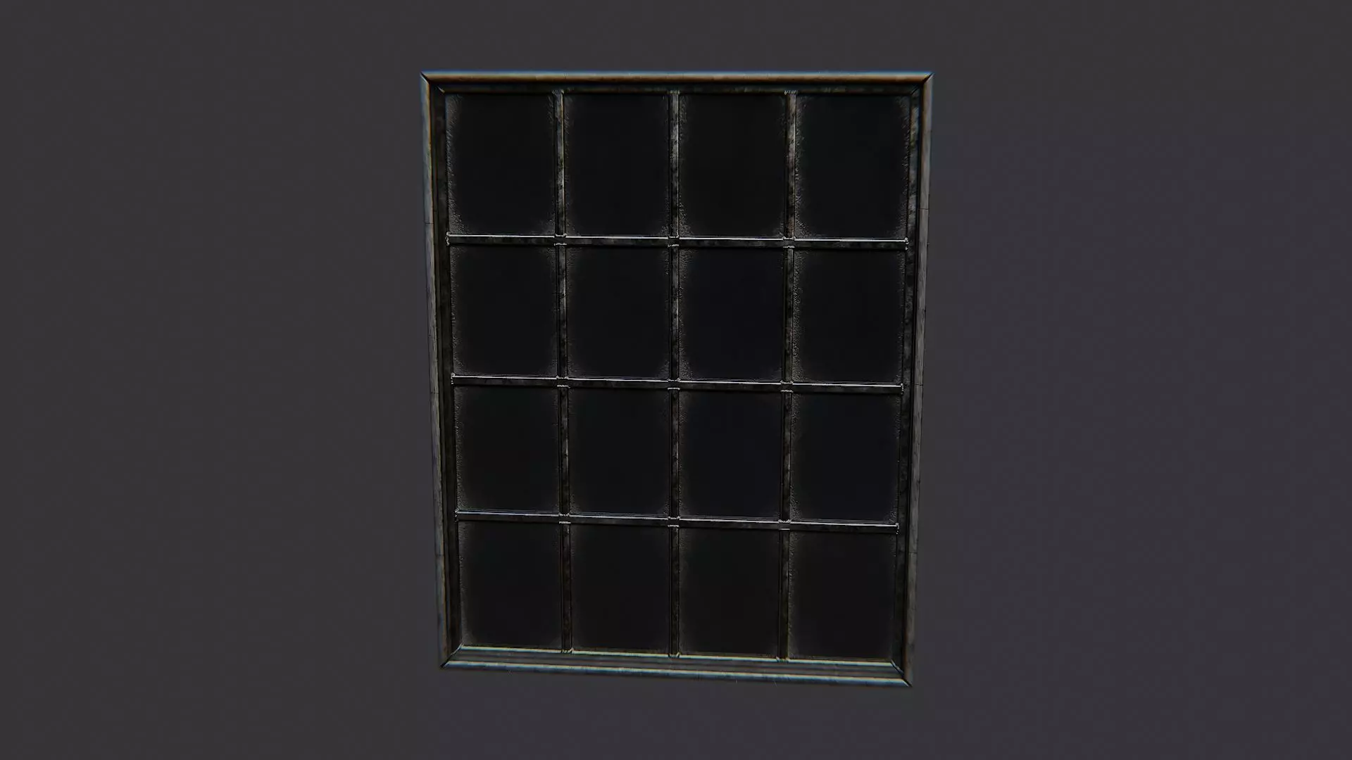 Architectural Window Grid Pane Low-poly 3D model_2