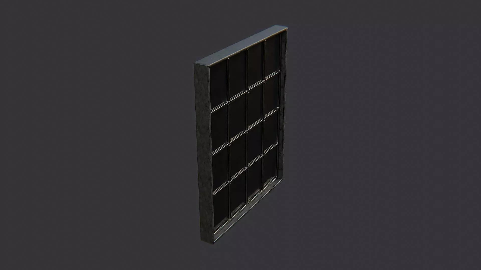 Architectural Window Grid Pane Low-poly 3D model_0