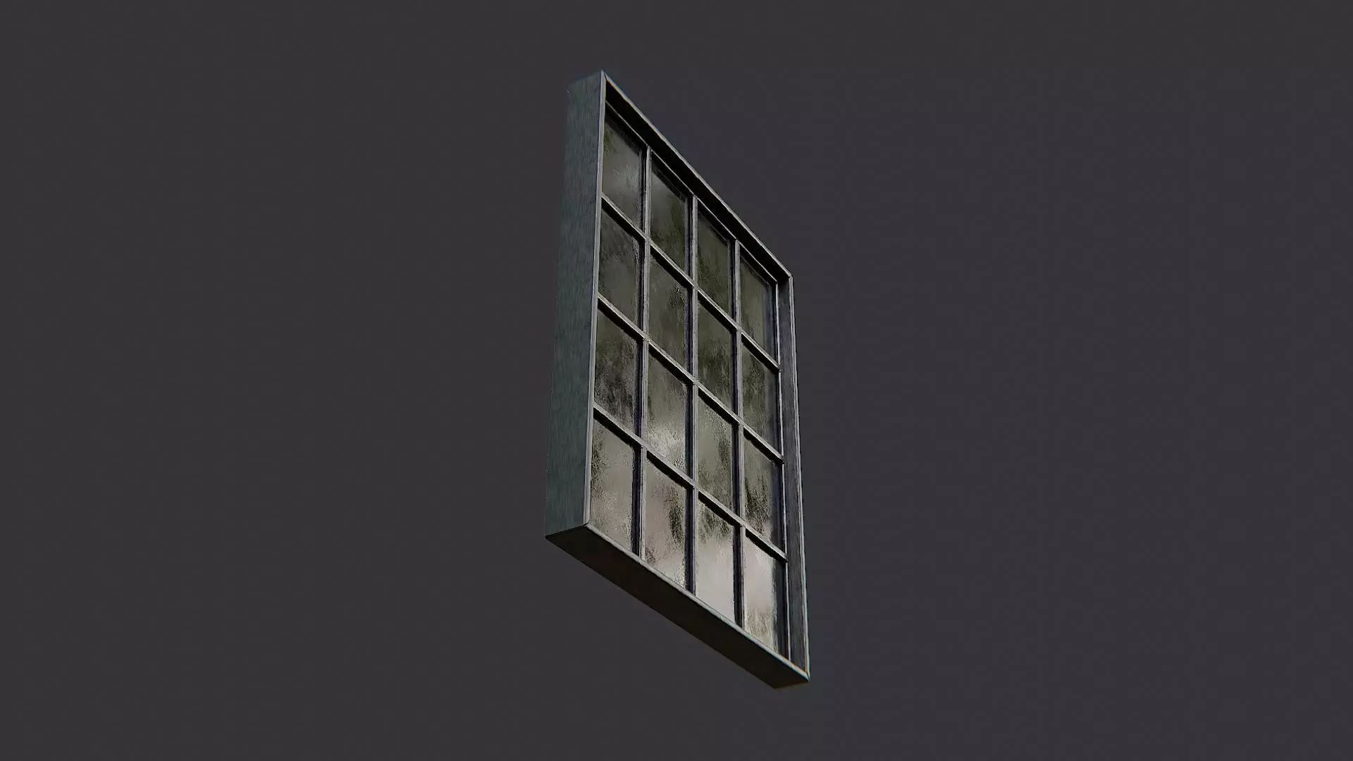 Architectural Window Grid Pane Low-poly 3D model_5