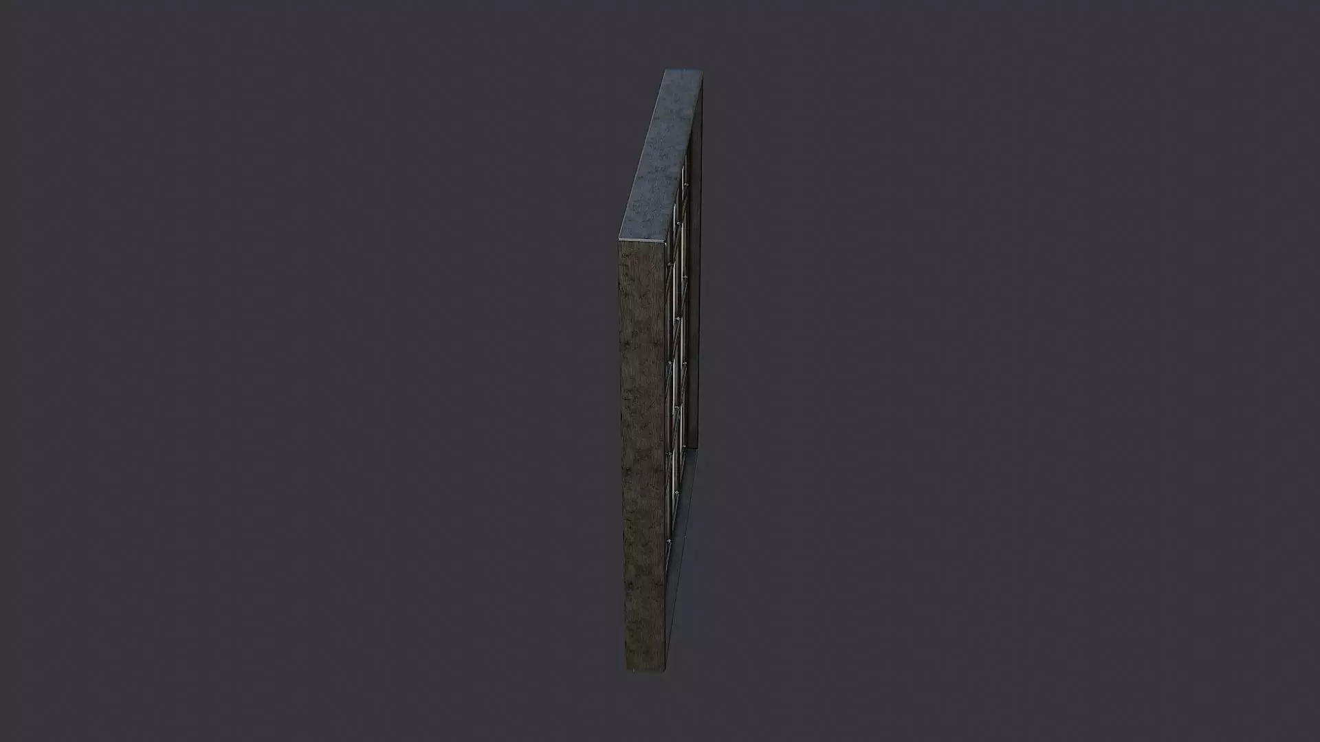 Architectural Window Grid Pane Low-poly 3D model_3