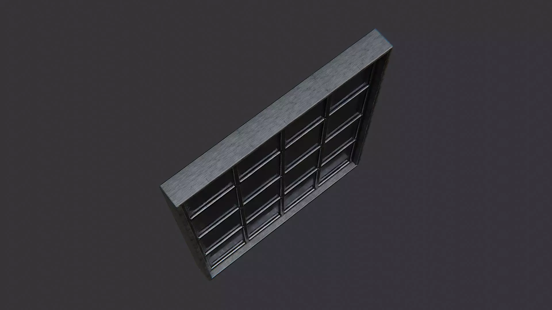 Architectural Window Grid Pane Low-poly 3D model_4