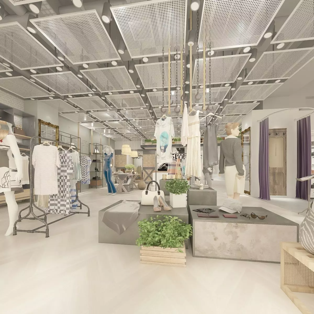 Female Clothing Store 3D model_0