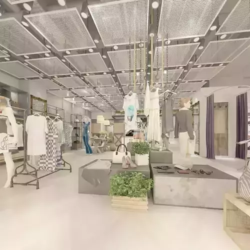 Female Clothing Store 3D model