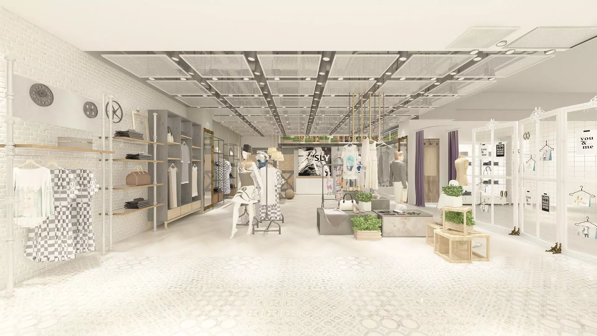 Female Clothing Store 3D model_23