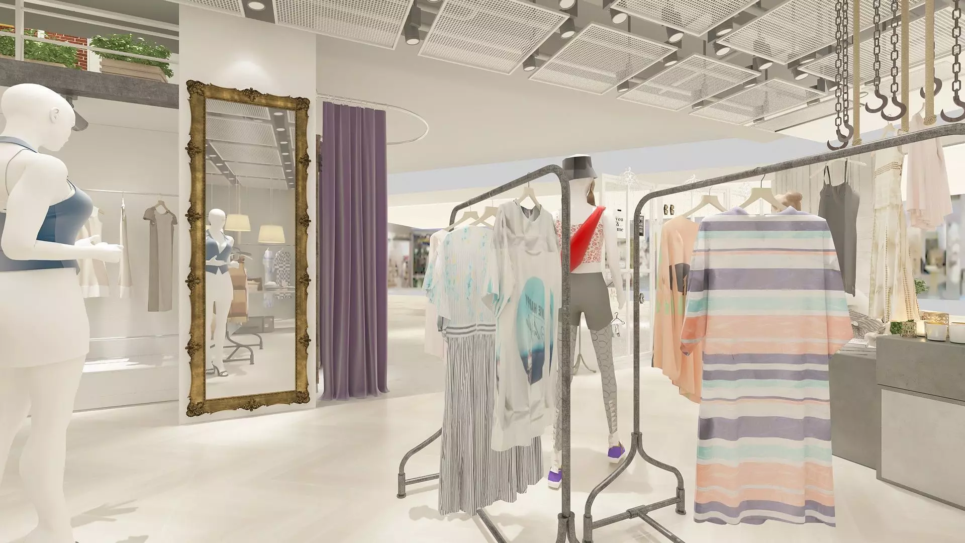 Female Clothing Store 3D model_9