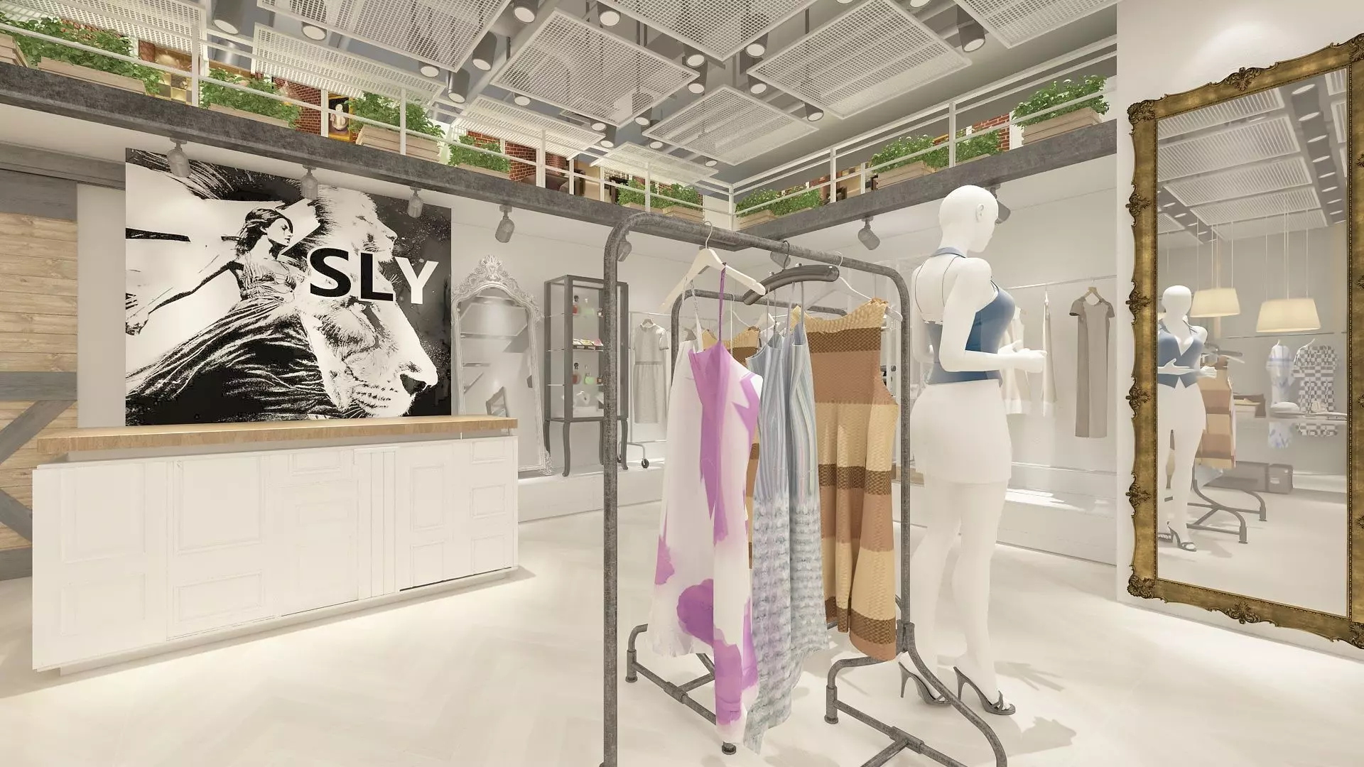 Female Clothing Store 3D model_11