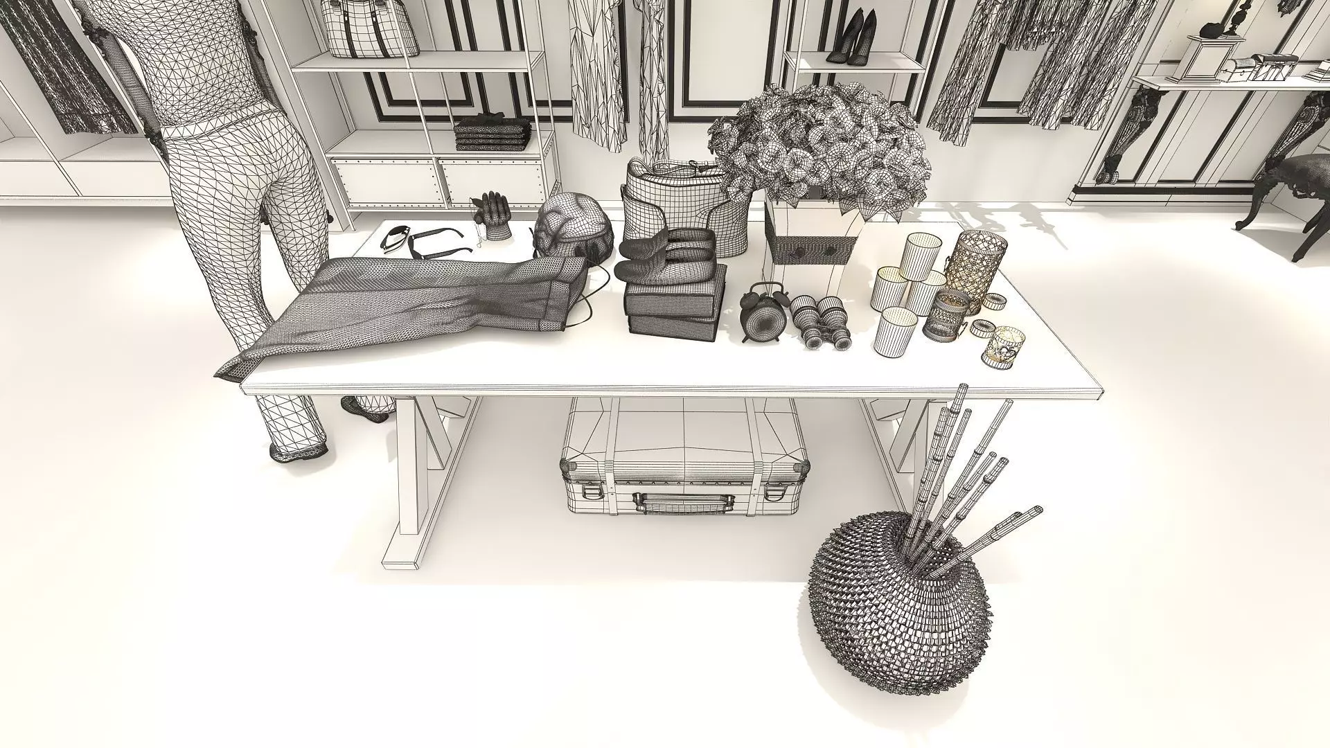 Female Clothing Store 3D model_12