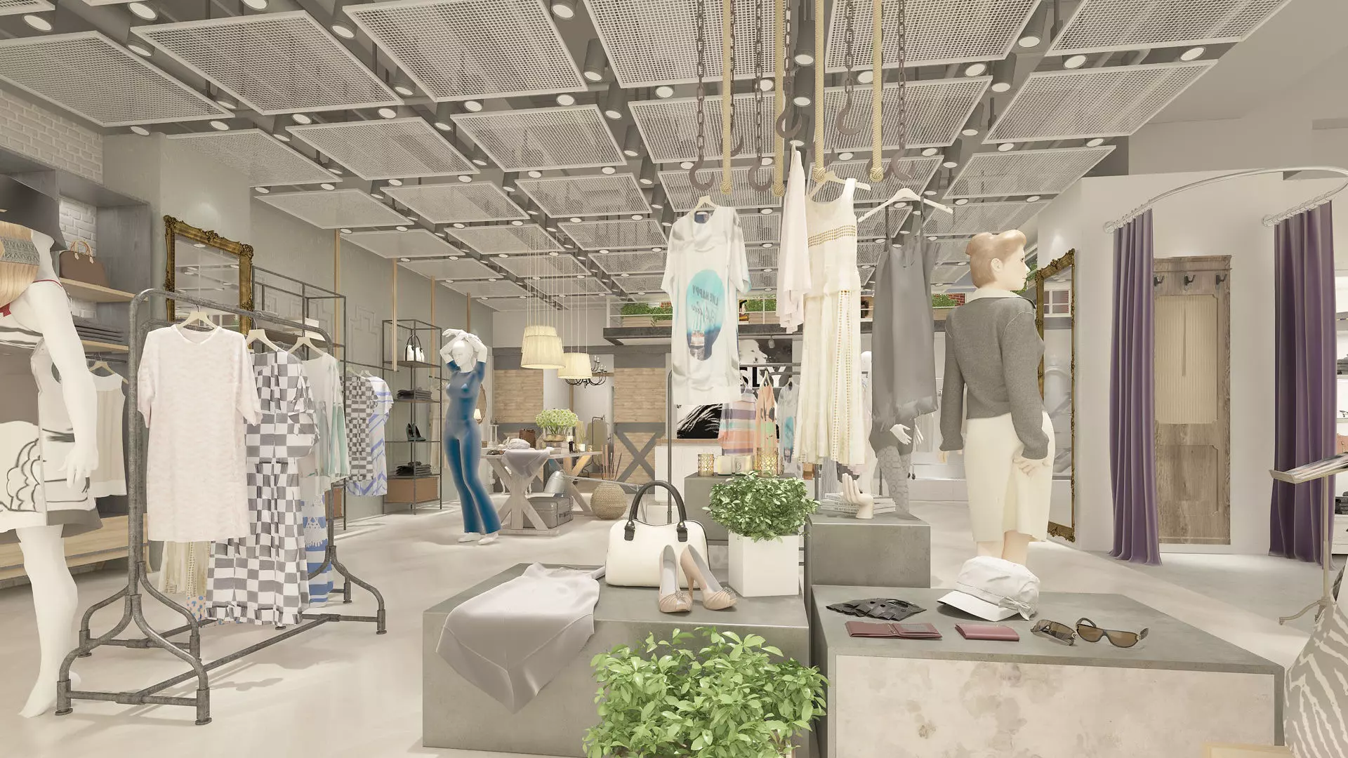 Female Clothing Store 3D model_1