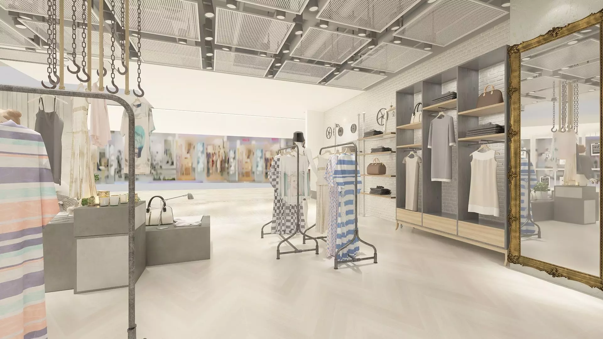 Female Clothing Store 3D model_7