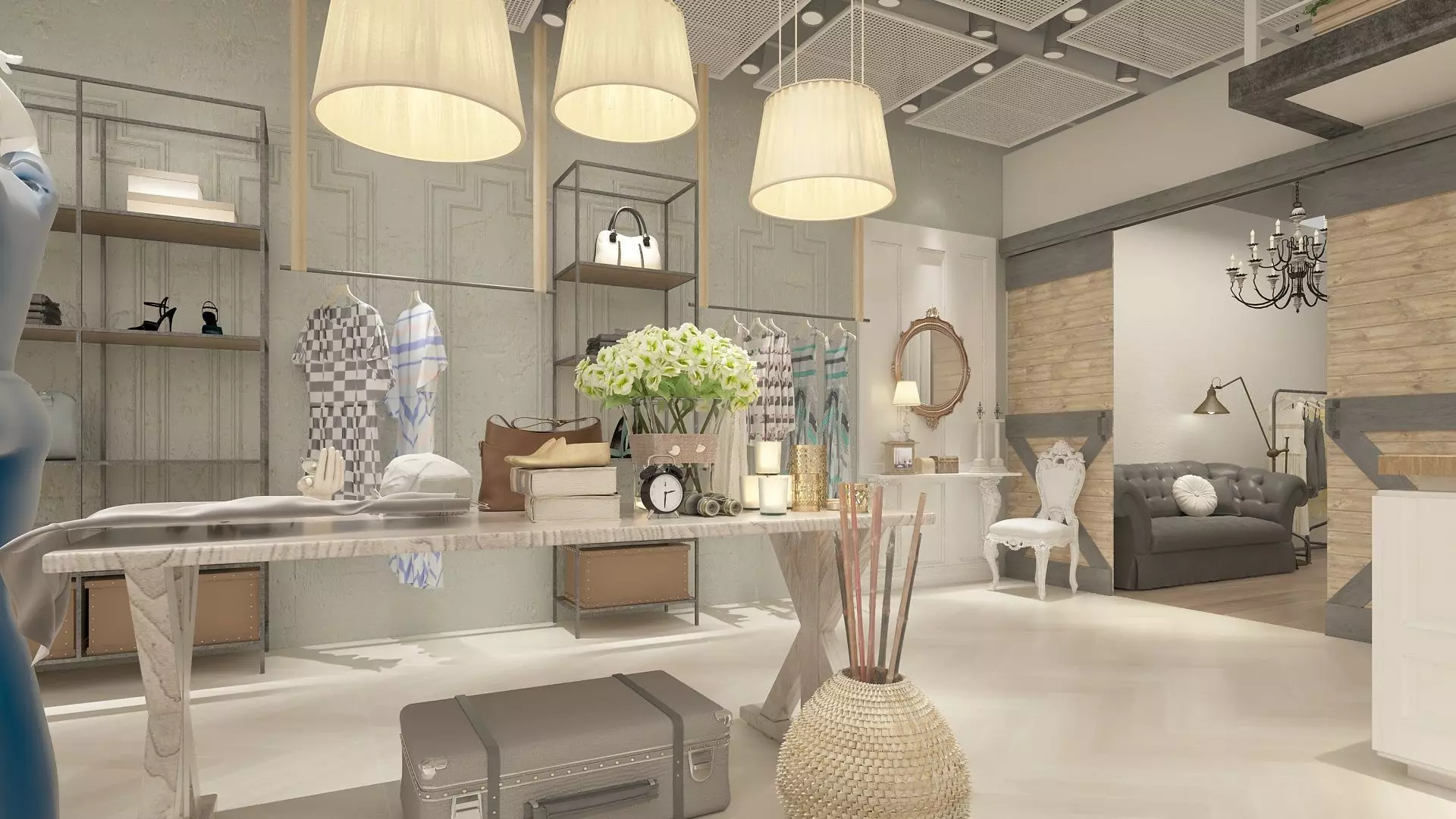 Female Clothing Store 3D model_16