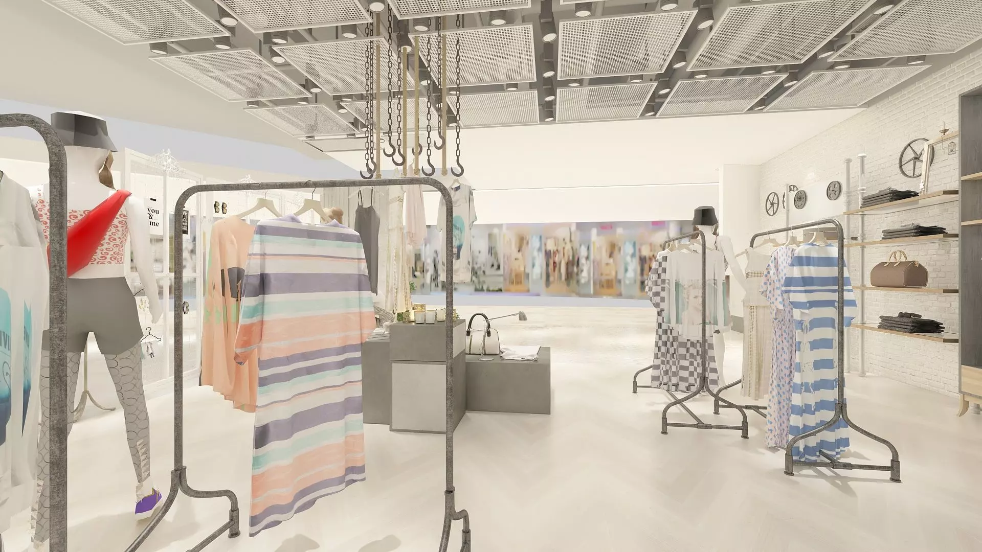 Female Clothing Store 3D model_8