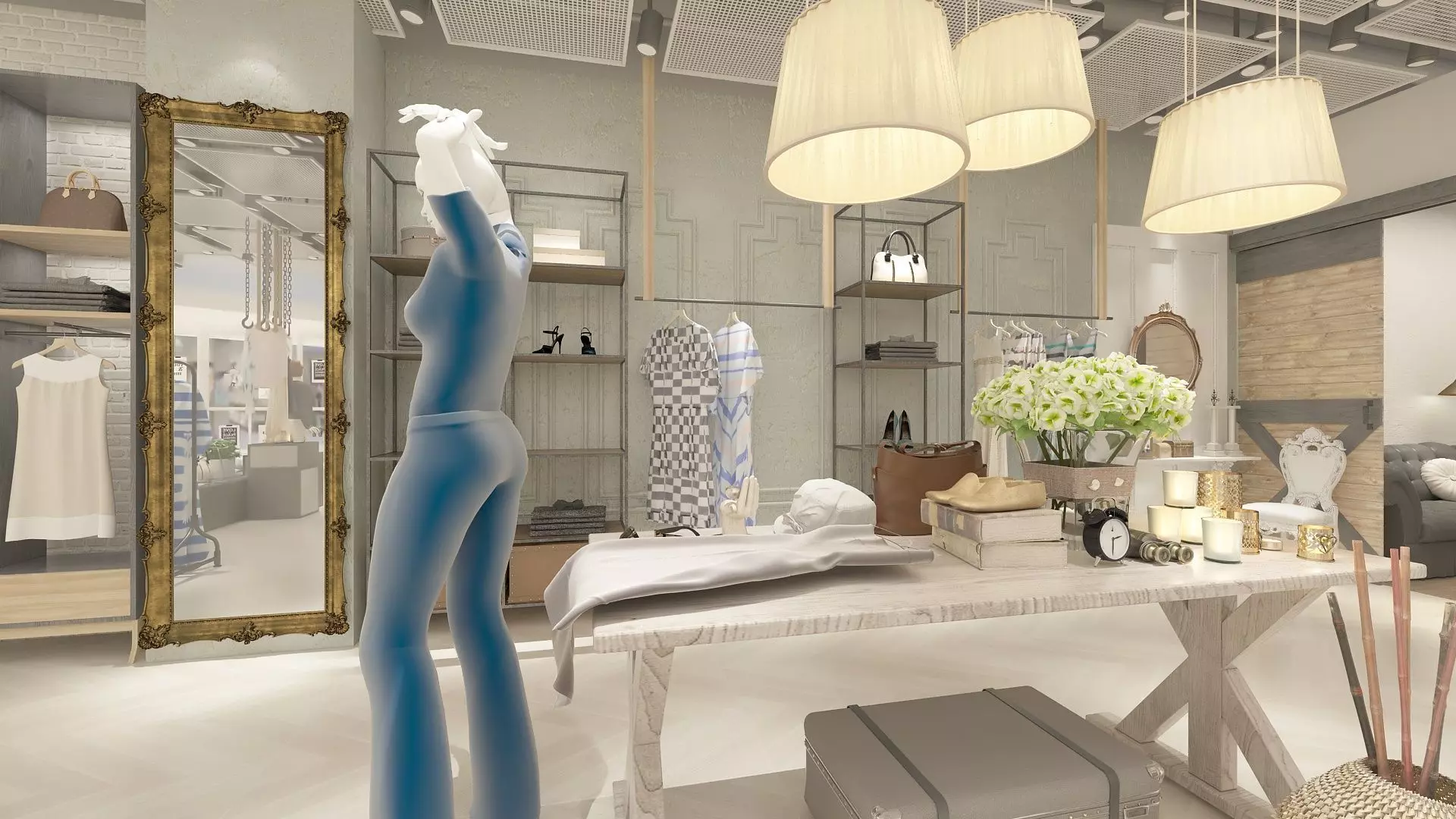 Female Clothing Store 3D model_4