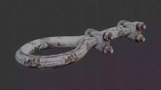 Rusty Steel Cable Loop Clamp