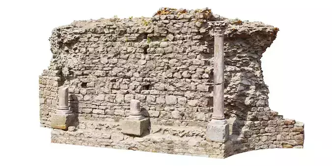 Castle Ruins Pillars