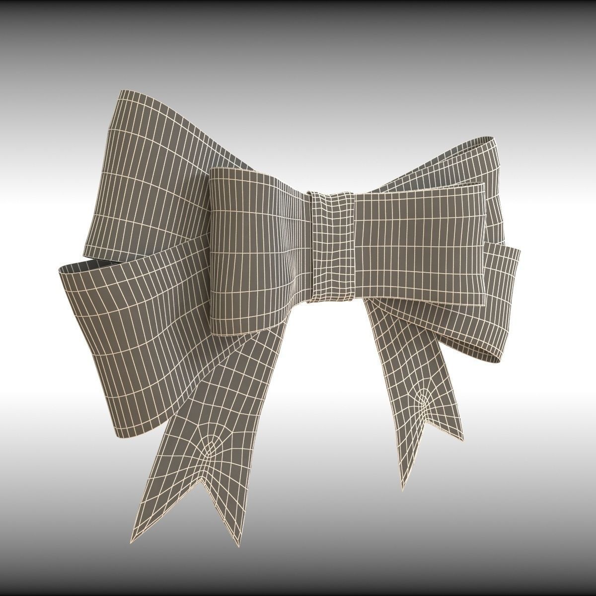 gift bow 3D model_8