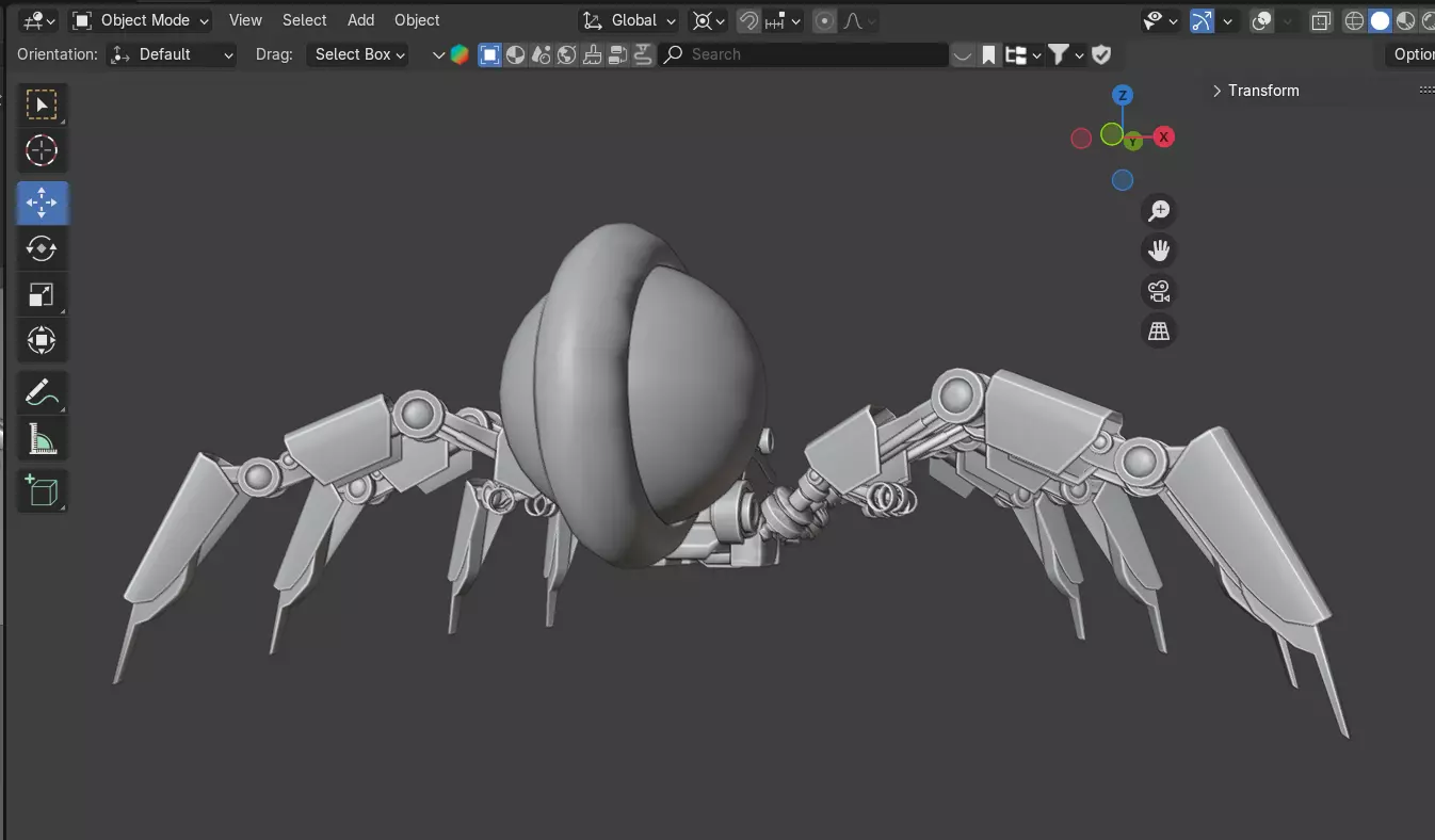 Robot Spider 3D model_14
