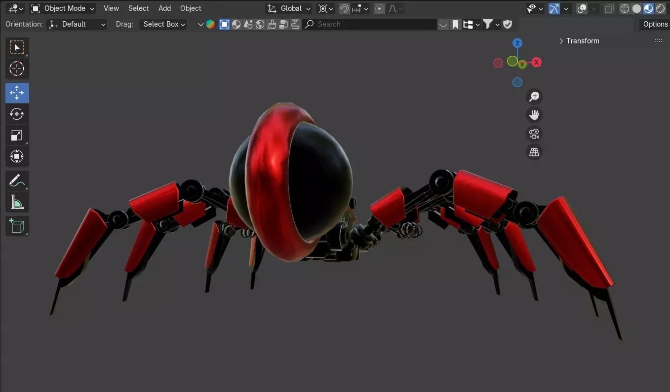 Robot Spider 3D model_15