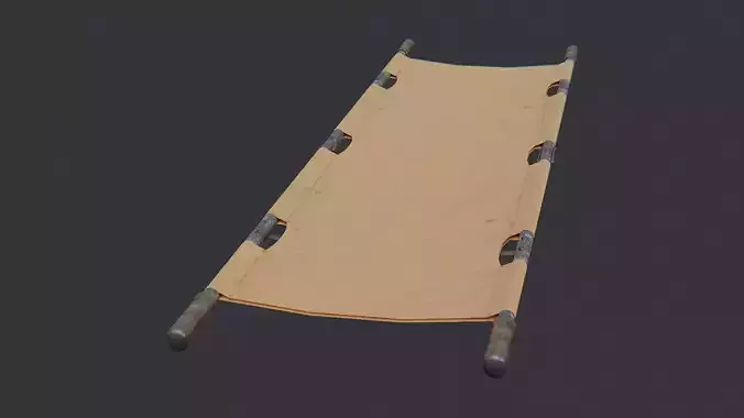 Orange Medical Stretcher with Straps