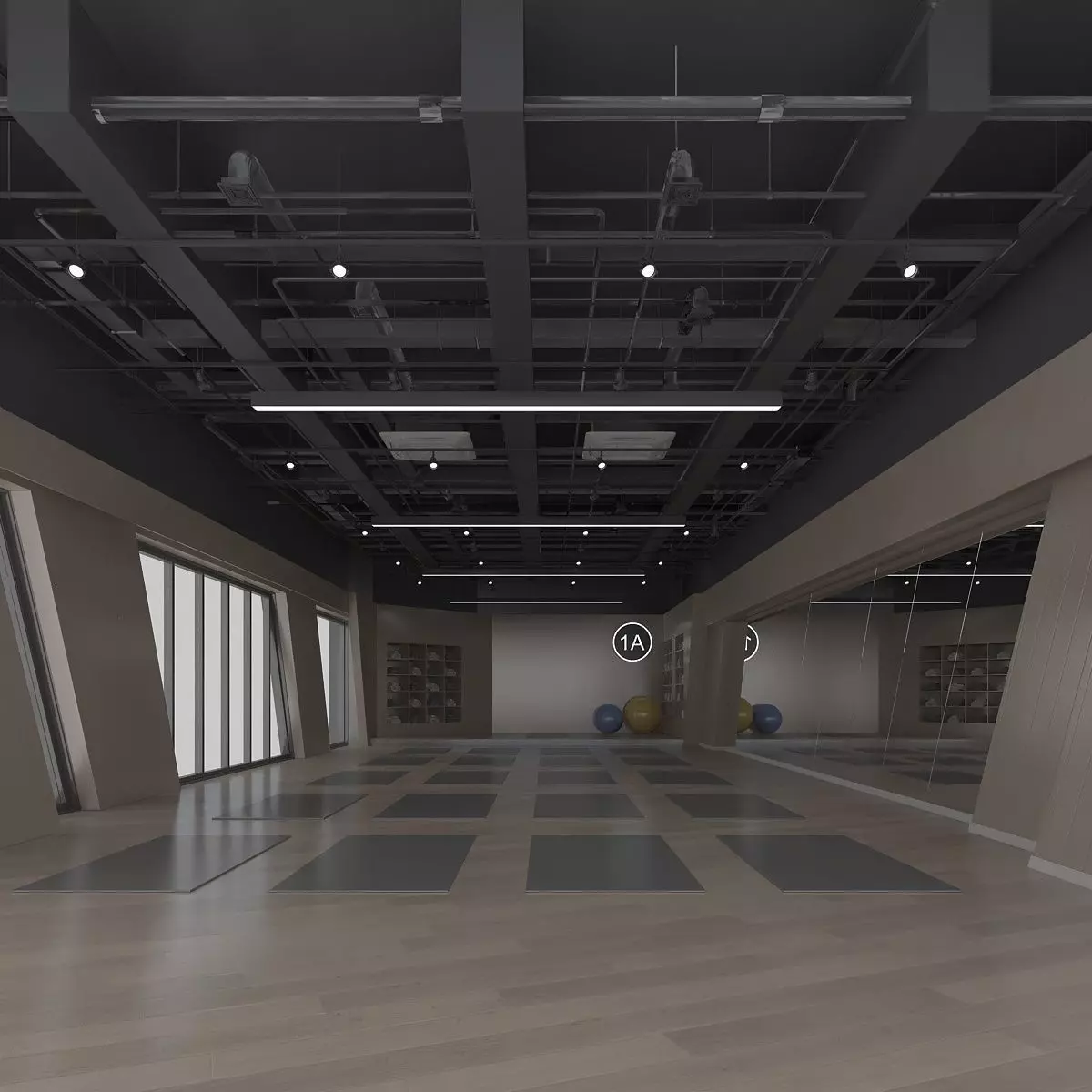 Yoga Studio 3D model_0